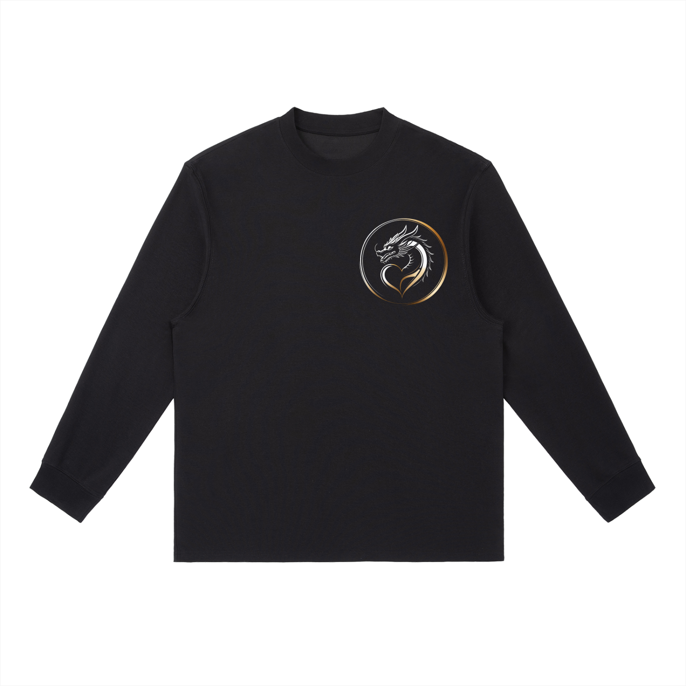 Men's Dragon Heart Long-Sleeve Crewneck